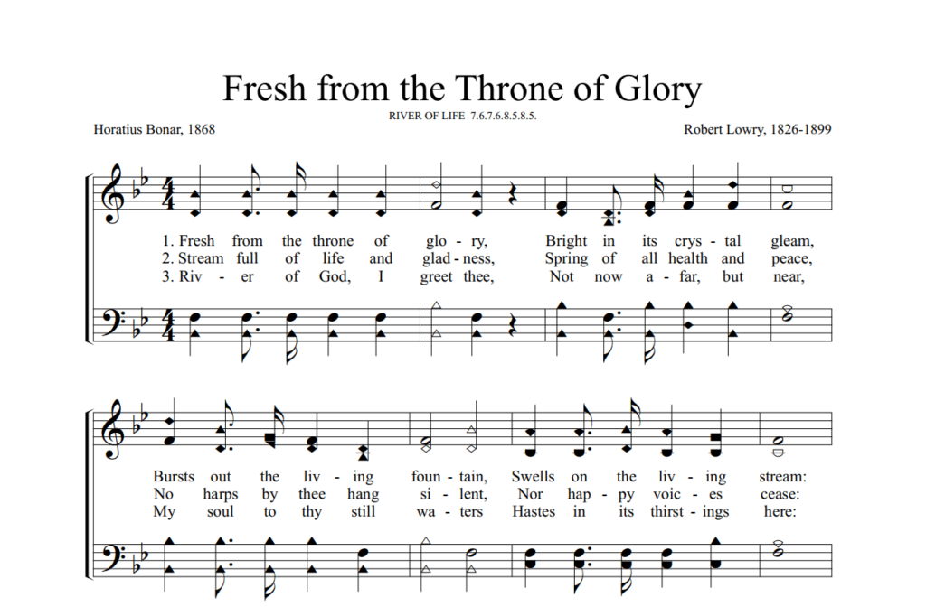 Post image for Fresh From the Throne of Glory
