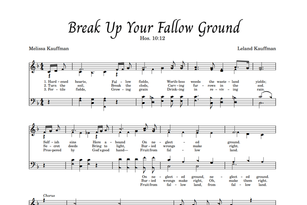 Post image for Break Up Your Fallow Ground