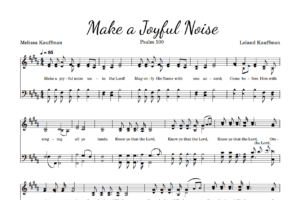 Post image for Make a Joyful Noise