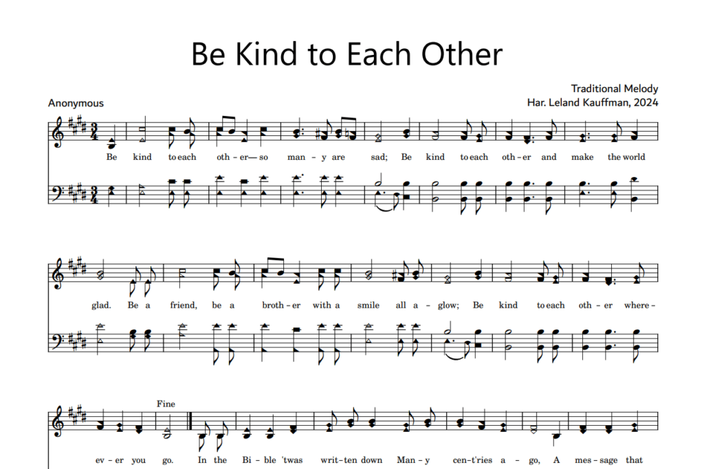 Post image for Be Kind to Each Other