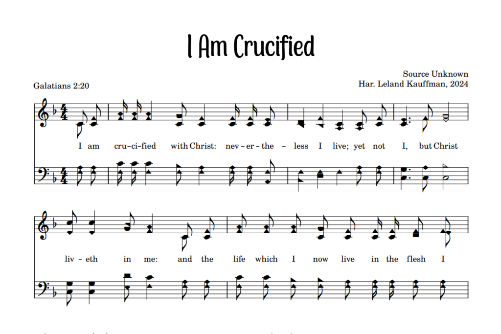 Post image for I Am Crucified