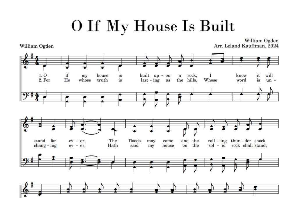 Post image for O If My House Is Built